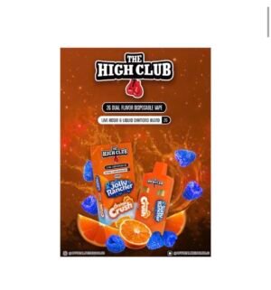 The High Club 2g Dual Flavor Disposable Vape Jolly Rancher X Orange Crush
