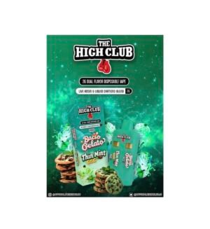 The High Club 2g Dual Flavor Disposable Vape Bacio Gelato X Thin Mint